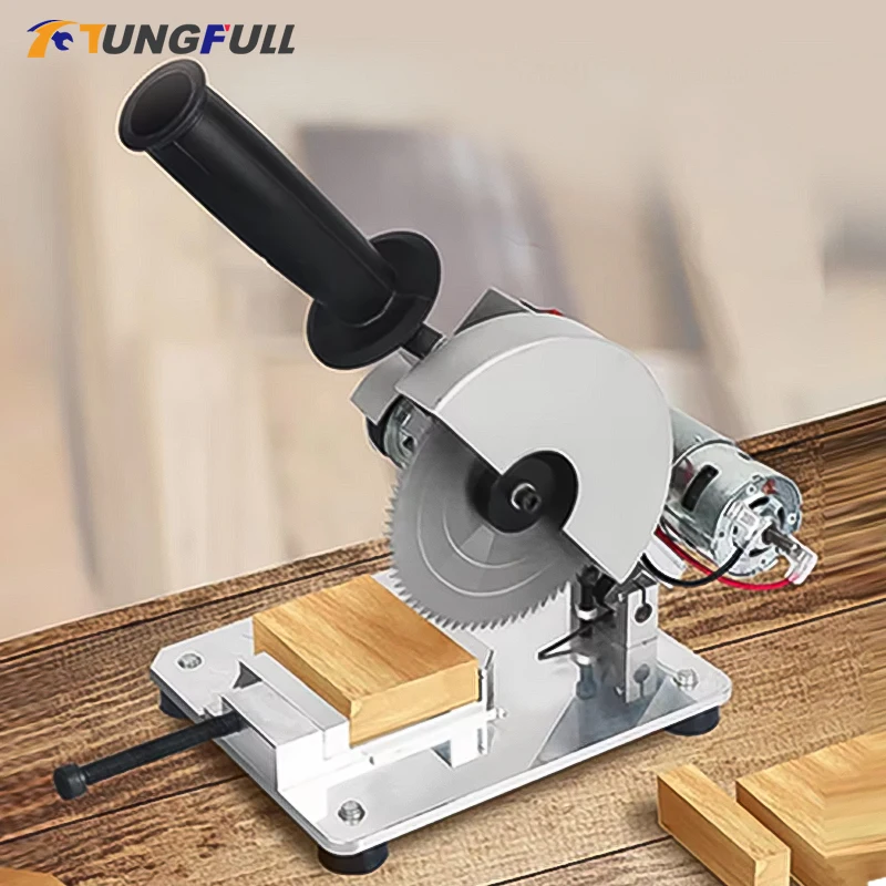 Mini Profile Cutting Machine Electric Table Saw Woodworking Tool Aluminum Sawing Machine Electric Tools Mini Desktop Sa