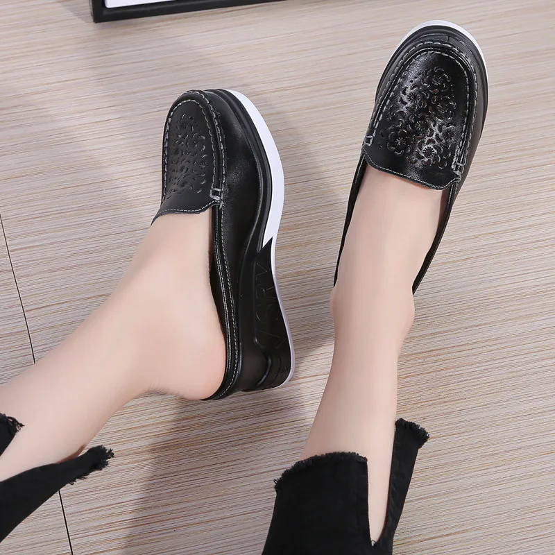 

Женские полусапожки Baotou, новинка весны и лета, популярная модная модель на толстой подошве с высоким каблуком, из натуральной кожи.