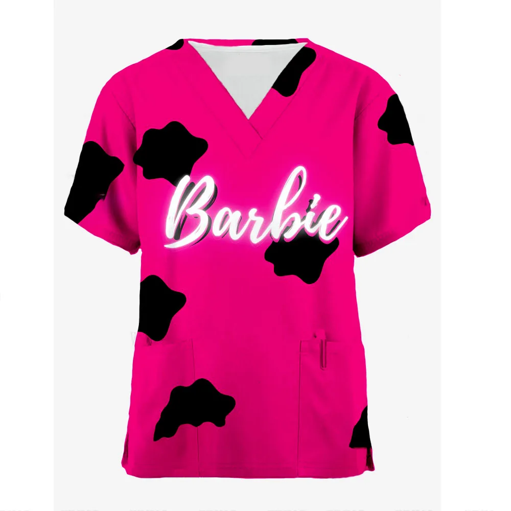 Barbie Princess Printed Medical uniform, women's Nurse accessories, Clinical uniform, Dental Work uniform, Veterinary Spa Froste