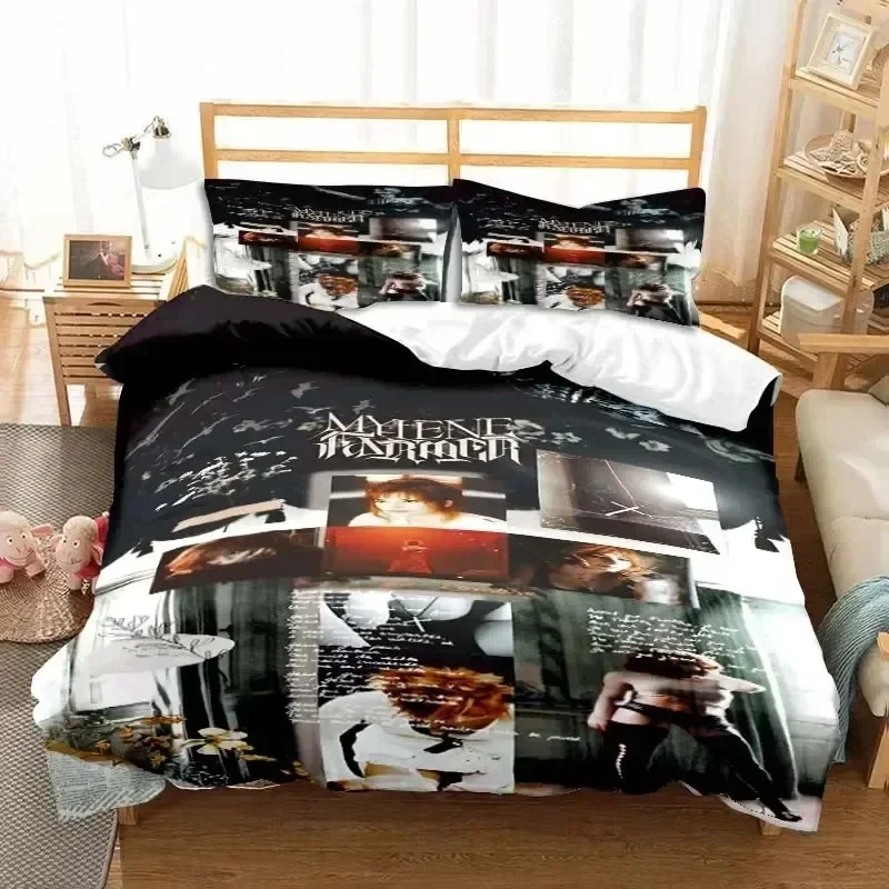 New 3D Print Singer Mylene Farmer Comfortable Duvet Quilt Cover Pillowcase Bedding Set Children Bedroom Decoration Home Textile