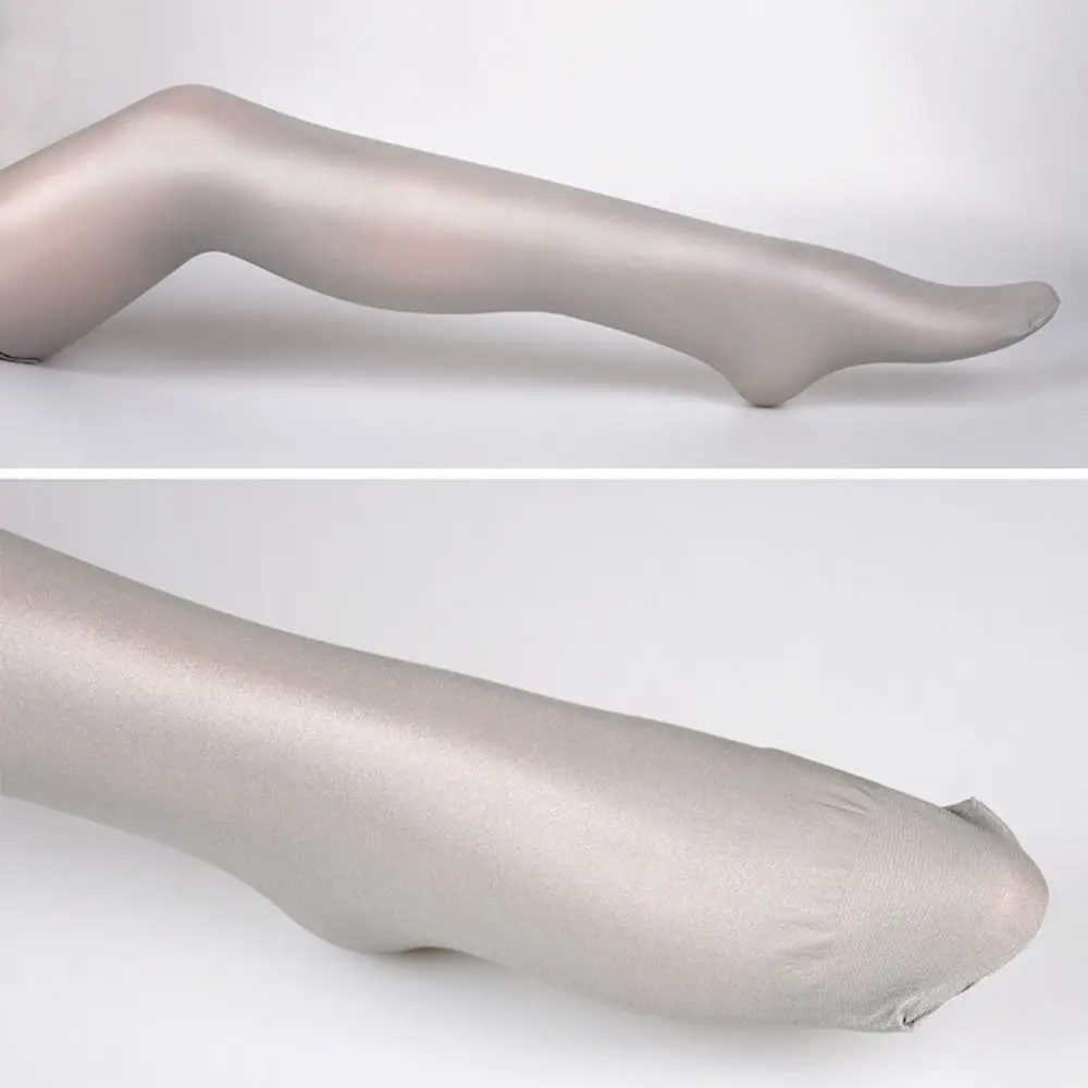 70D تشكيل الجوارب البطن التحكم عالية الخصر النفط الساتان الجوارب النفط لامعة مريحة لارتداء المرأة طماق الساتان العاكسة #5