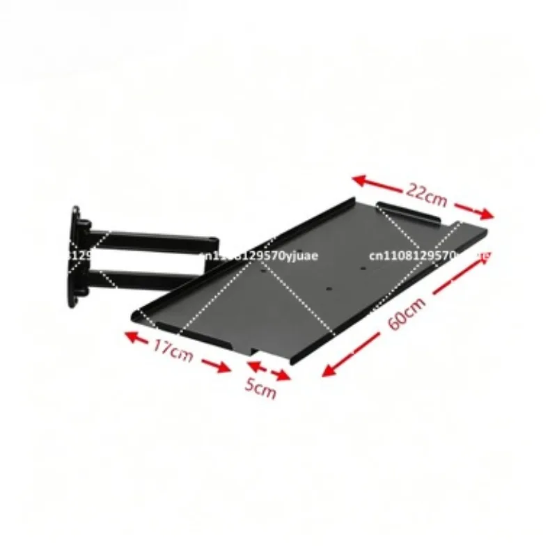Aluminum Wall Mounted Adjustable Bracket for Wireless Mouse and Keyboard Holder