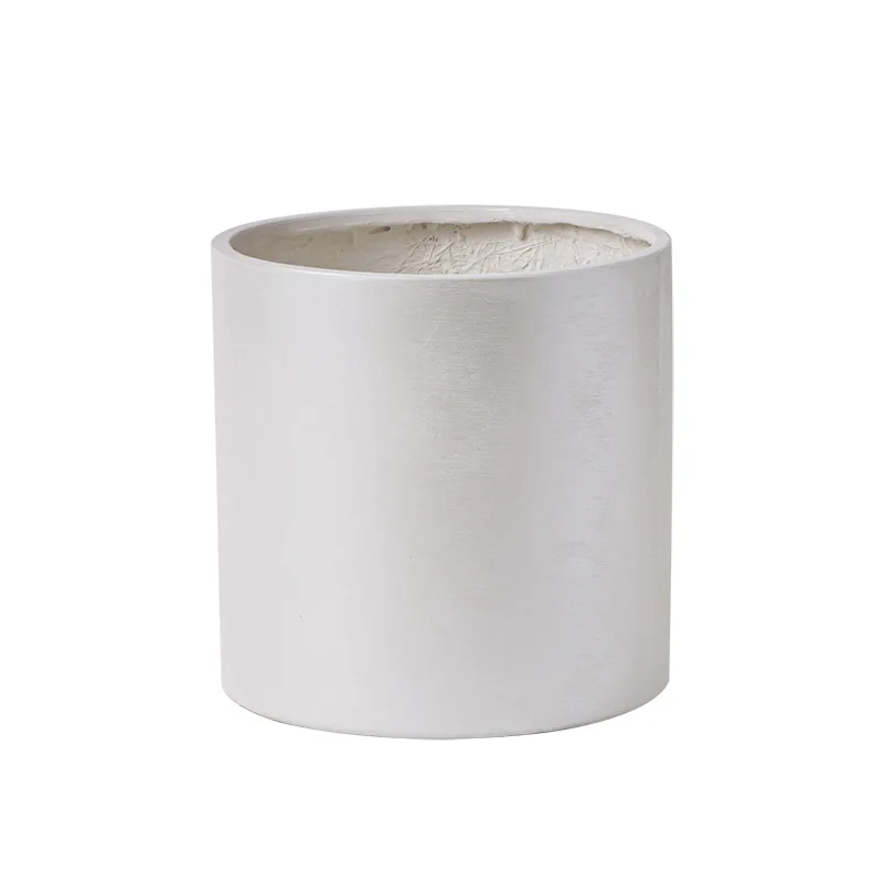 

Simple and creative extra large magnesium mud flower pot straight large diameter green plant home office hotel floor ornament