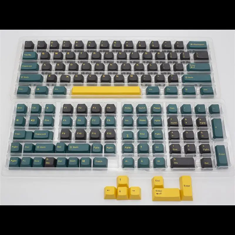 136 Keys Mars green rudy two-color keycaps OEM height pbt sublimation for 64 78 84 87 96 980