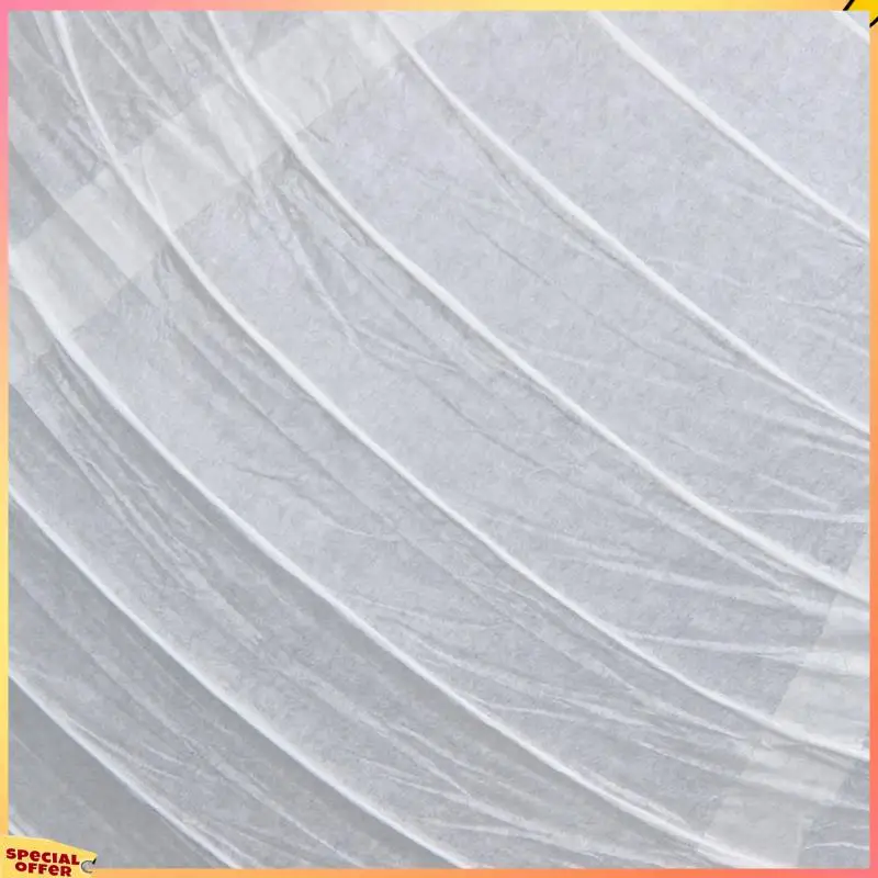 

ABFI 8 X Chinese Japanese Paper Lantern Lampshade For Party Wedding, 40Cm(16 Inch ) Creamy-White