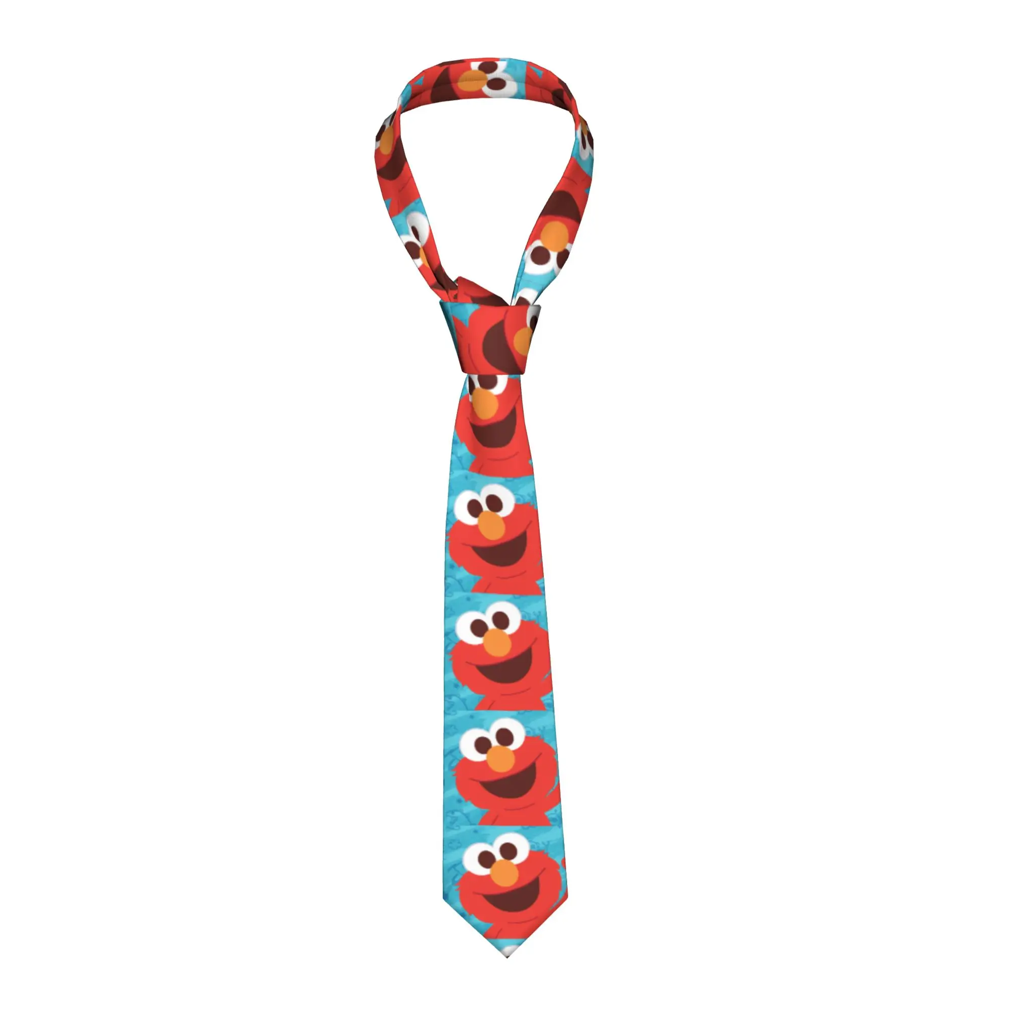 Sesames Streets Cartoon Men Women Neckties Skinny 8 cm Classic Elmo Neck Tie for Men Shirt Accessories Gravatas Wedding Business