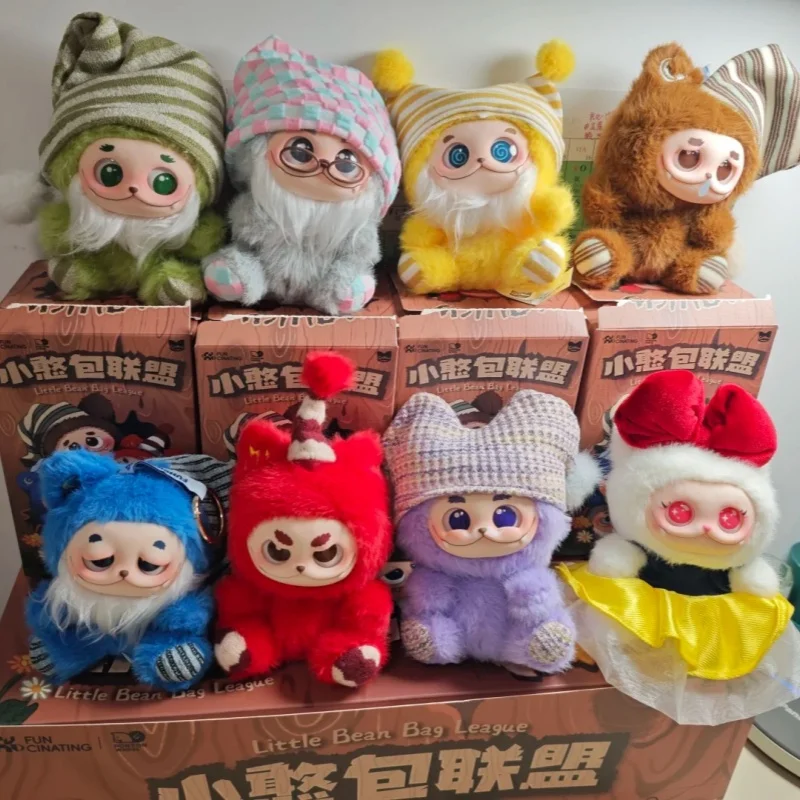 

Gismow Little Bean Bag League Series Vinyl Plush Blind Box Cute Fashion Figure Model Doll Trendy Mystery Gift for Birthday