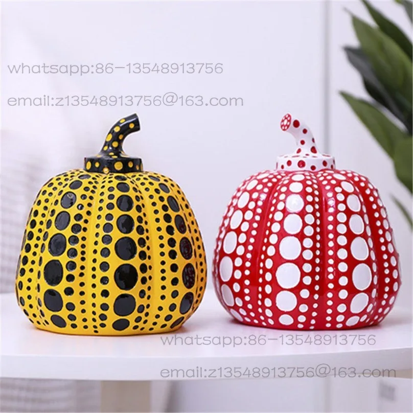 

Декоративное украшение в виде тыквы в горошек для дома, быстрая доставка