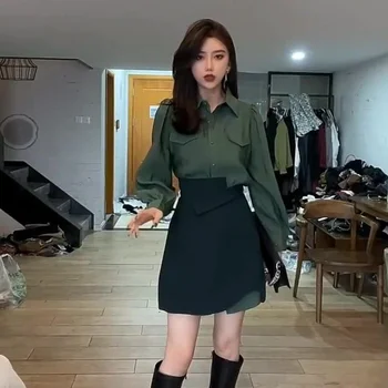 Sukienka Dopasowane Zestawy Letnie Seksowne Marynarki Garnitur Koreański Wysokiej Jakości Zestaw Dwa Moda Dla Kobiet 2-częściowe Stroje 2024