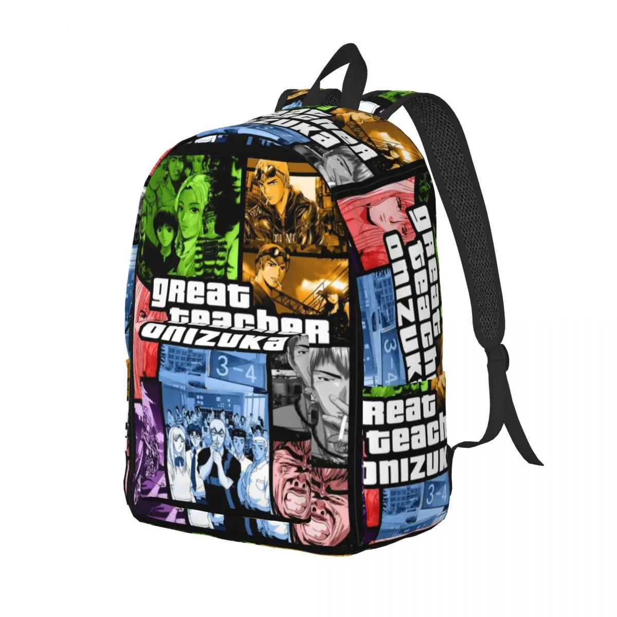 Great Teacher Onizuka Backpack Funny Anime Travel Backpacks Men Aesthetic School Bags Designer Soft Rucksack