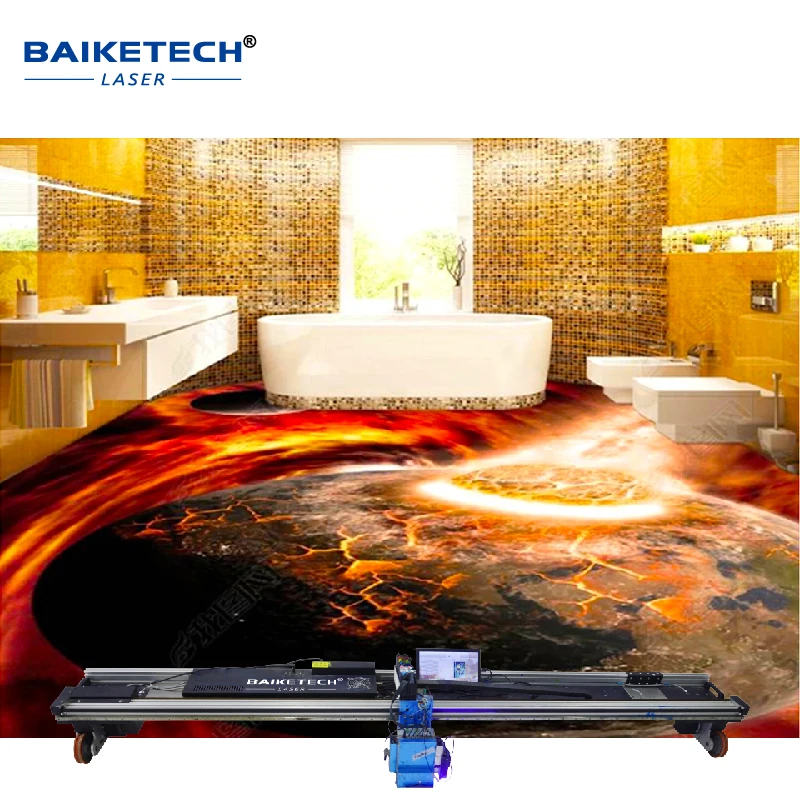 TH-GW32F【FOB】3D Art Wall Background Ink Vertical UV Drawing Printer Painting Machines for Glass Mural Wood Paper