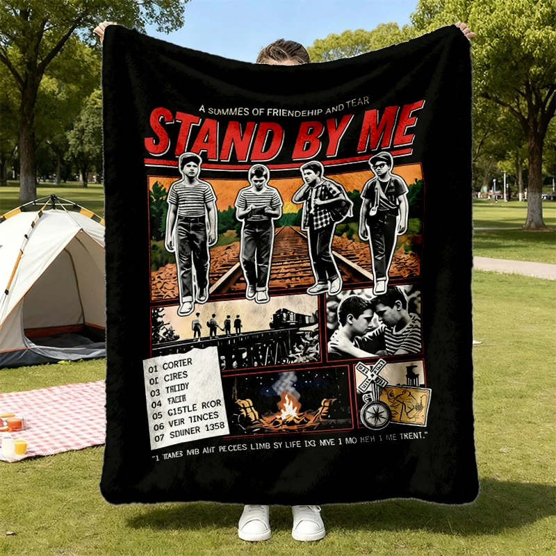 Stand by Me Movie Warm Blanket, Vintage 80s Film Soft Blanket