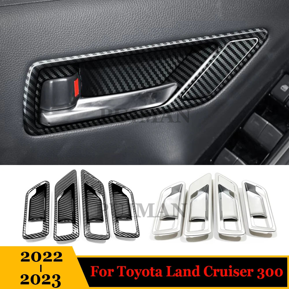 For Toyota Land Cruiser 300 LC300 2022 2023 Accessories Car Styling Interior Door Handle Trim Bezel Garnish Moldings Cover Trim