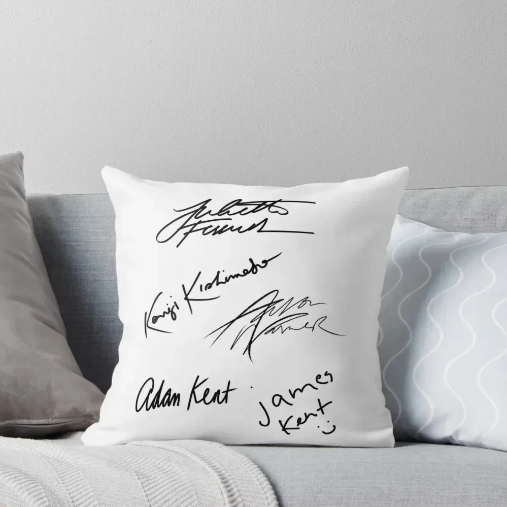 Shatter Me Character Signatures Throw Pillow sleeping pillows Couch Pillows pillow