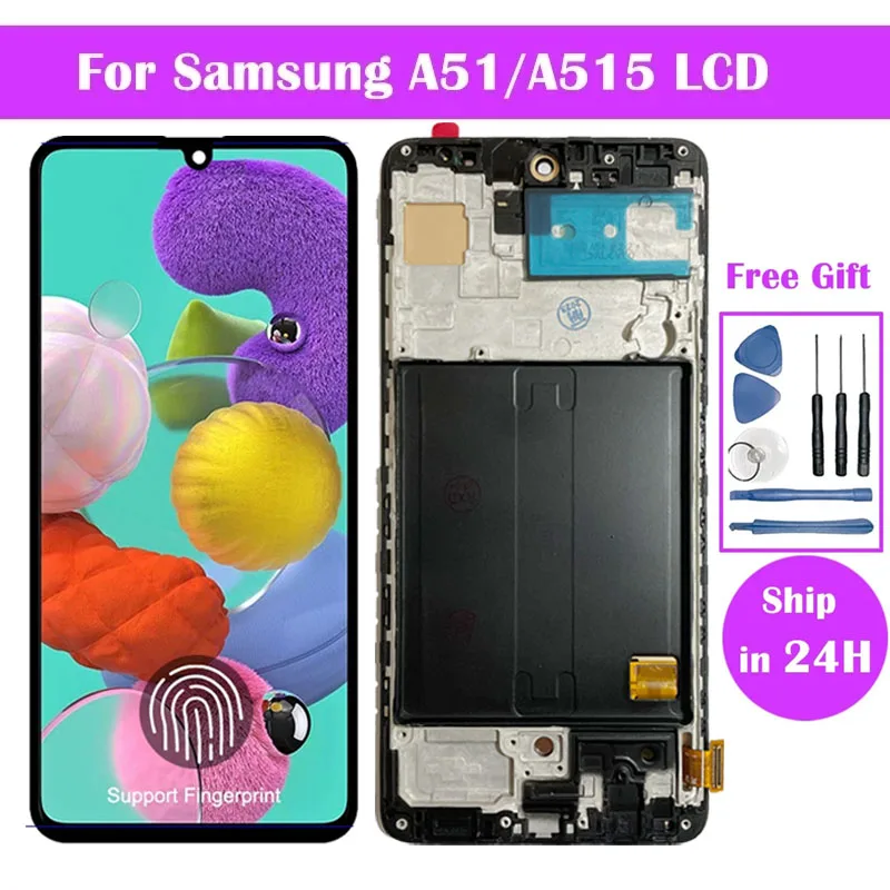 AMOLED/OLED/TFT LCD For Samsung For Galaxy A51 Display Touch Screen Digitizer Assembly For Samsung A51 A515F A515F/DS LCD