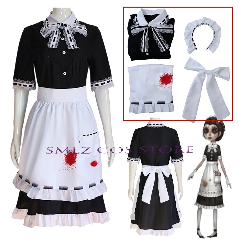 Game Identity V Doctor Banquet Maid Cosplay DRESSES Costume Anime Emily Dyer Cosplay Party Outfit for Women