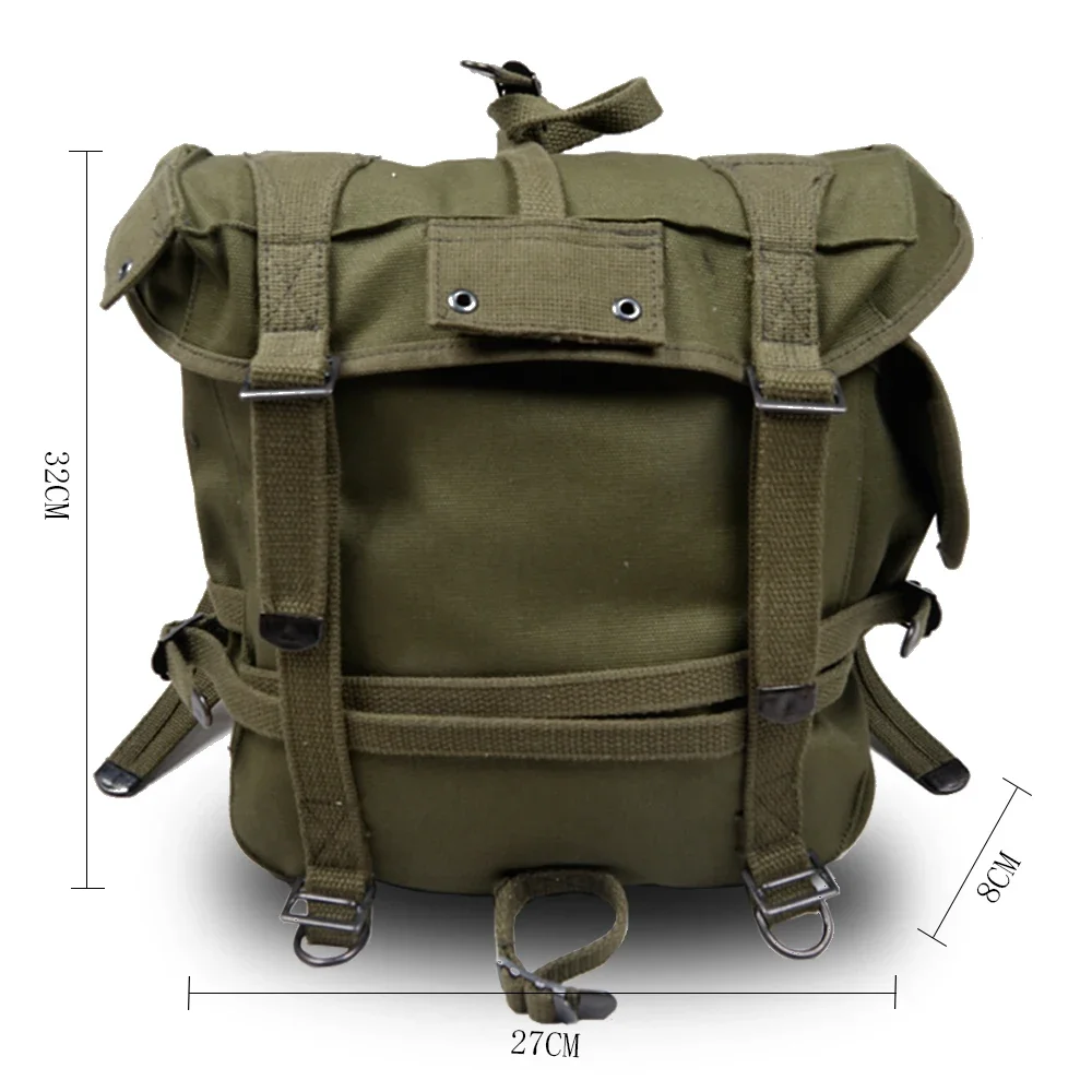 M1945 Backpack Equipment WW2 Korean War Tactical Bag Retro Military Storage Pack Army Green Tactical Equipment Upper