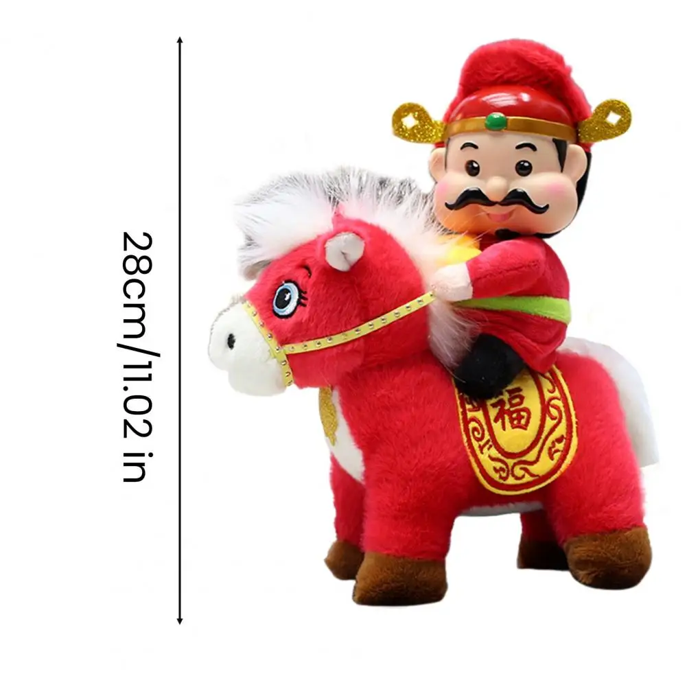 Pferdepuppe für Neujahr 2026 Jahr des Pferdes Reichtums Symbol Talisman für chinesische Neujahrsdekoration Sternzeichen Souvenir Geschenk
