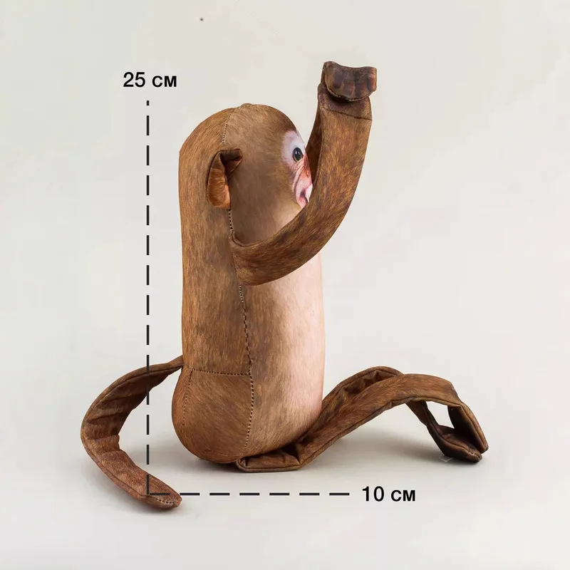 جديد قرد دمية يد وسائد فخمة الحديث دمية محشوة مع فتح الفم مضحك الكمامة المفاتيح دمية في الأوراق المالية للبيع بالجملة والهدايا #3