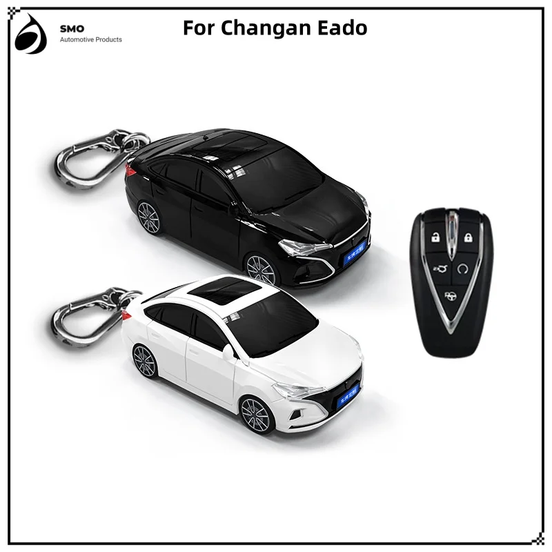 For Changan Eado Key Cover With Light Car Keychain Car Model Key Protection Sleeve Auto Supplies Creative Personalized  New