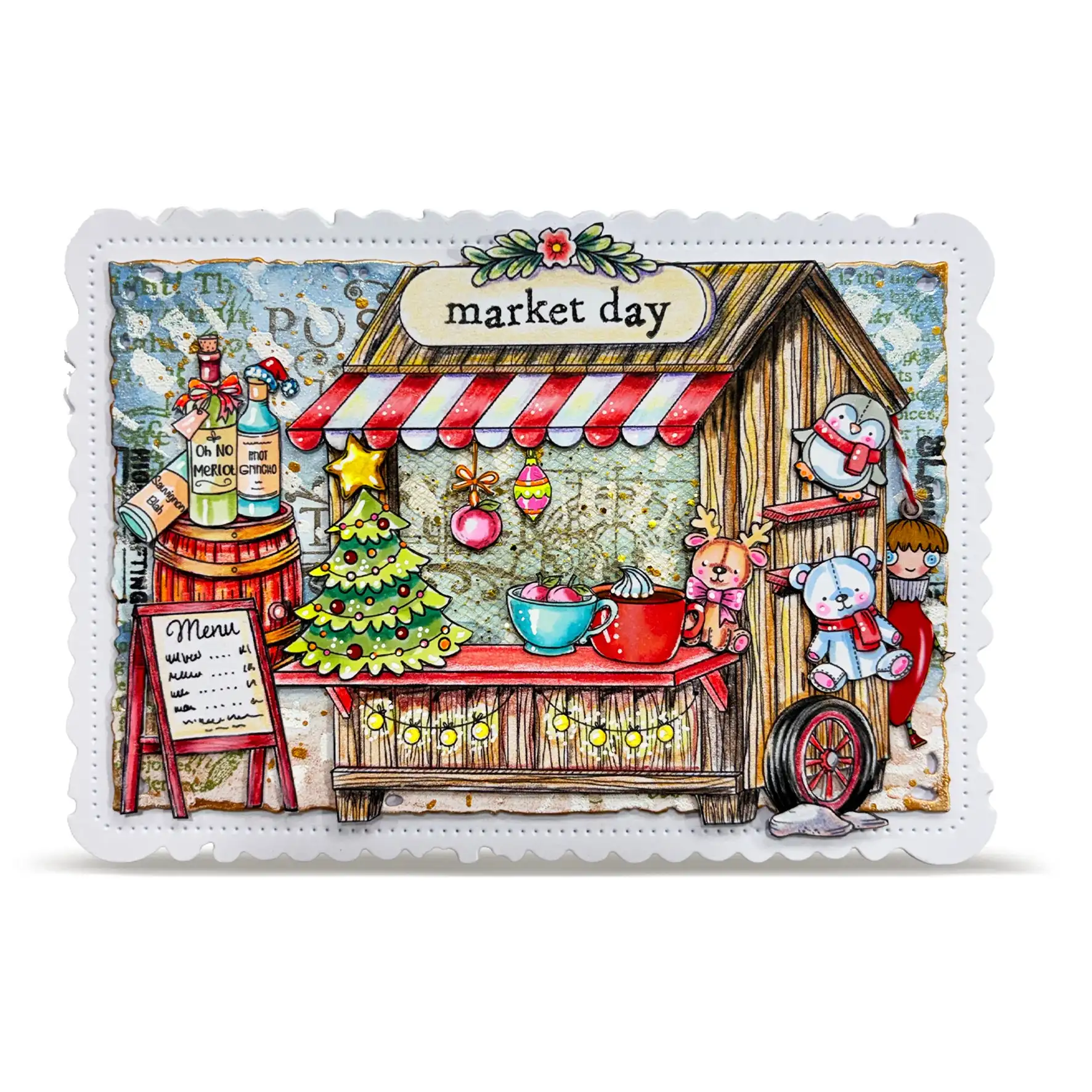 August 2026 New Christmas Season Floating Fir Metal Cutting Dies Clear Stamps Stencil For DIY Scrapbook Embossed Paper Template
