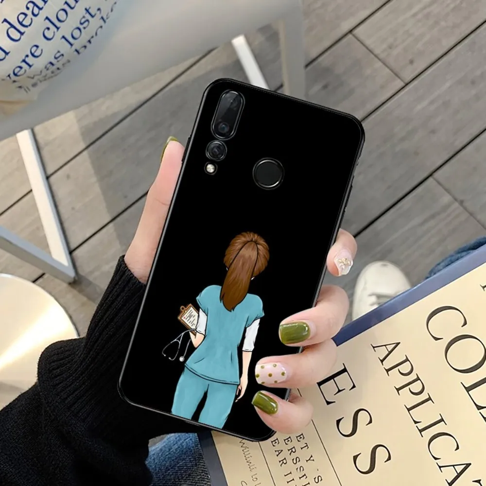 Nurse cartoon doctors Phone Case For Huawei Y9 6 7 5 Prime Enjoy 7s 7 8 plus 7a 9e 9plus 8E Lite Psmart Shell