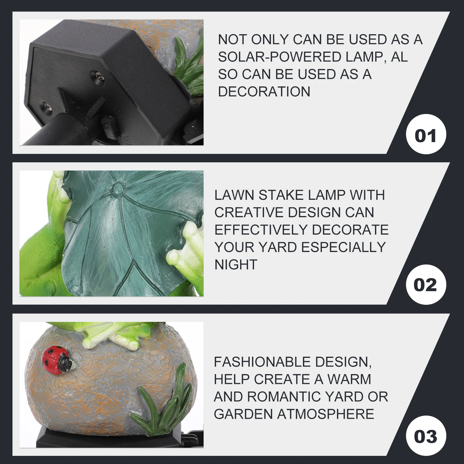 

Frog Resin Powered Garden Solar Lawn Solar Garden Light Stake Lamp Stake Lamp Yard Decoration Pathway Outdoor Lighting