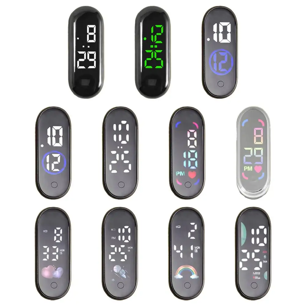 1pc Luminous Motorcycle Car Clock Auto Internal Stick-On Mini Sport Waterproof Watch Mechanics Led Clocks Auto Ornament Accessor - view 6