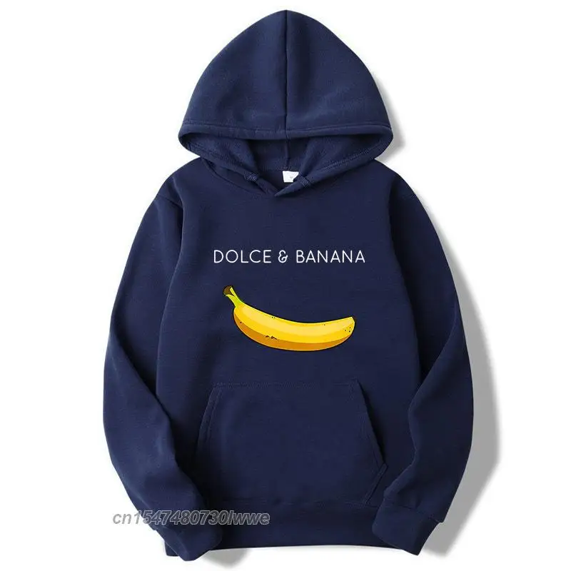 Xin Yi Fashion Brand Men's Hoodies Funny Banana Printing Blended Spring Autumn Male Hip Hop Hoodies Tops Guys Hoodies