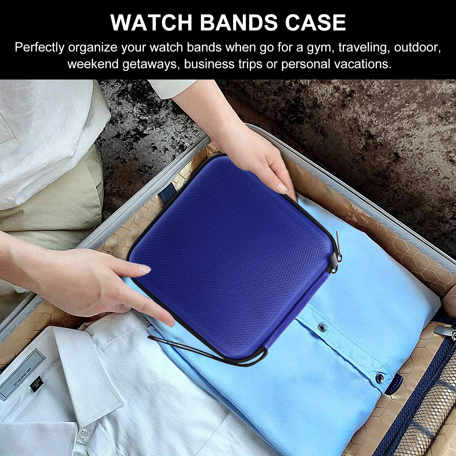 

EVA Watch Bands Case Large Capacity Shockproof Storage Bag Travel Home Use Accessory Protective Tool Container