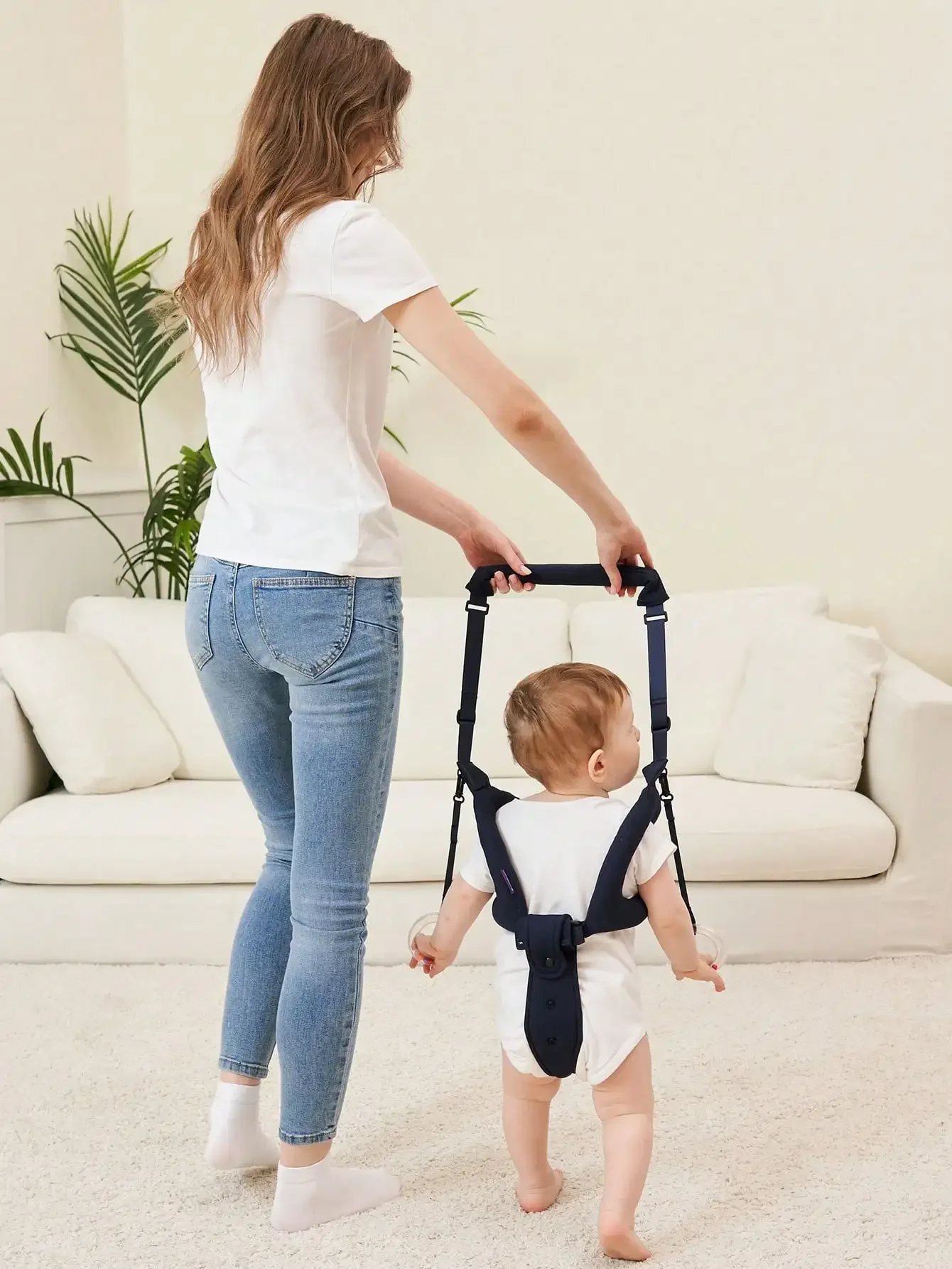 Baby Walking Harness - Handheld Kids Walker Helper - Toddler Infant Walker Harness Assistant Belt - Help Baby Walk