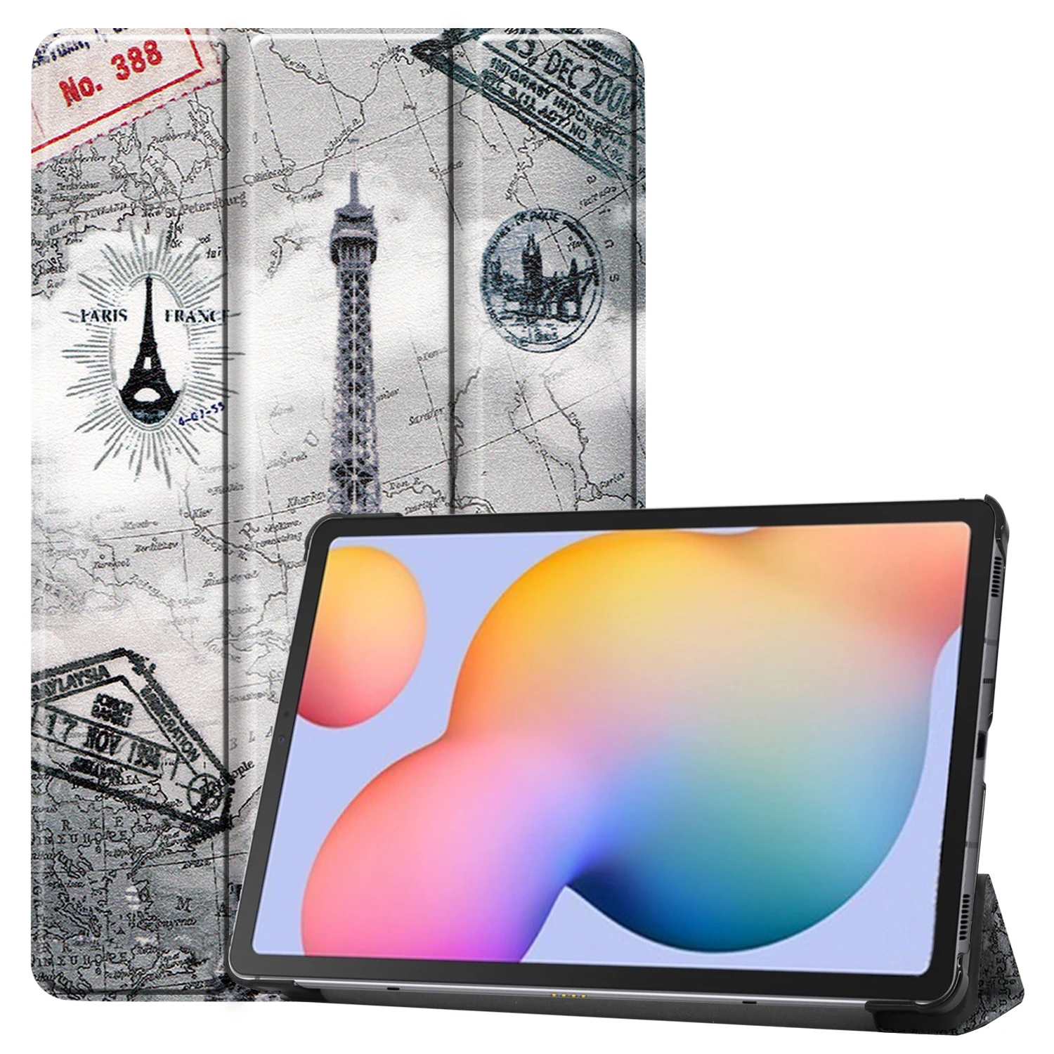 

For Samsung Galaxy Tab S6 Lite 10.4 2024 2022 2020 Stand Cover Folding Stand Multi Functional Protection Cover with Auto Sleep