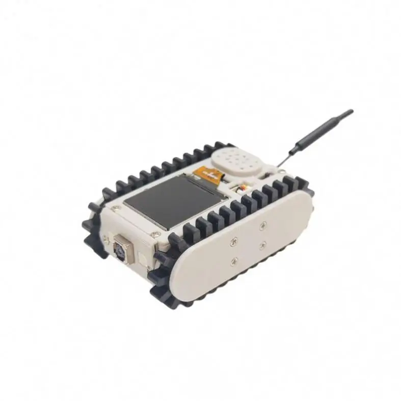 LingLe Mini Robot Remote Control Video Car Pipeline Robot ESP32S3 Development Customized Version Light Gray Au