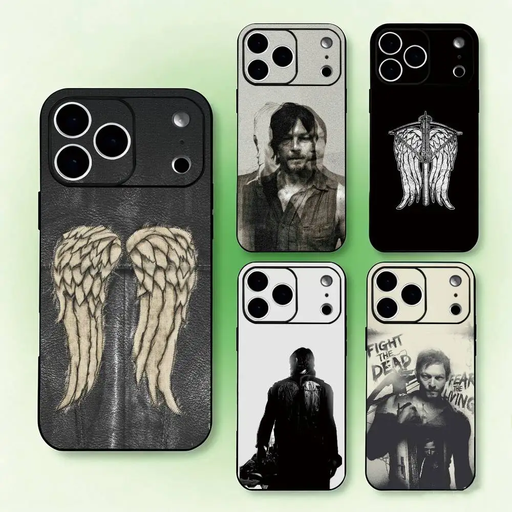 D-Daryl Dixon Wings Zombie Phone Case Silicone Soft For IPhone 17 16 15 14 13 12 11 X XR Plus Pro Max Plus