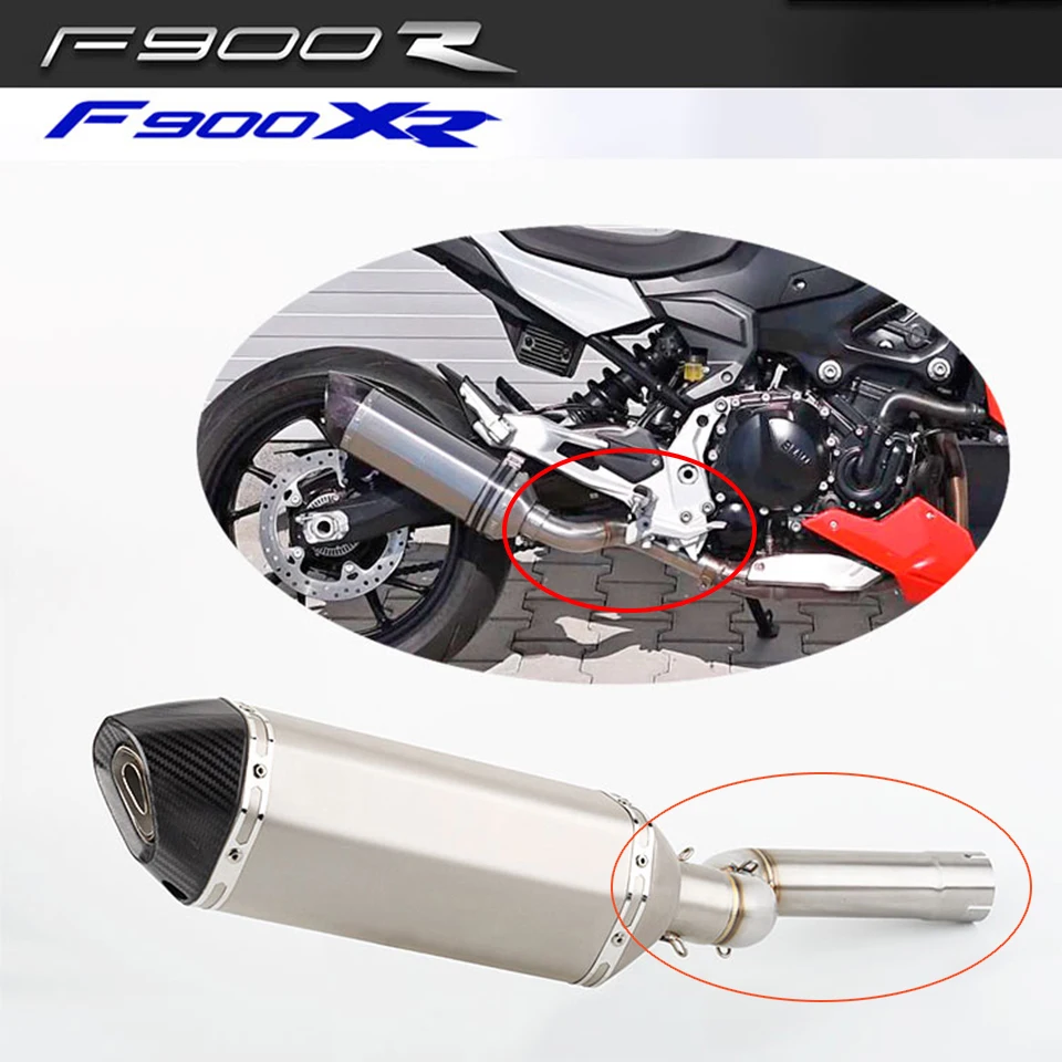 For BMW F900R 2020 F900XR Muffler 2020 F 900 R F900R  F900R exhaust f900r link pipe