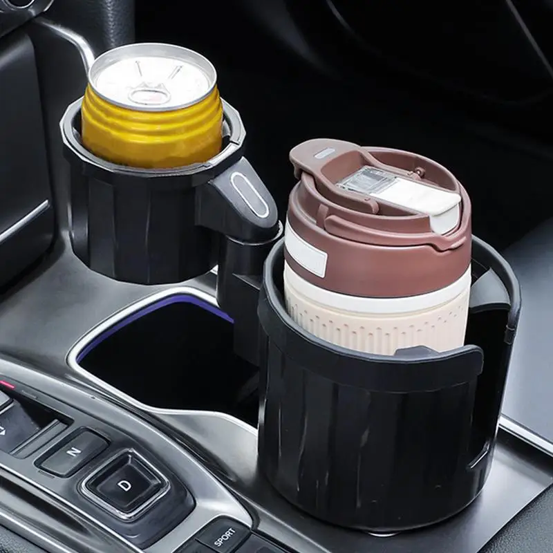 Car Cup Holders Water Cupholders Vehicle Storage Anti-Spill Drink Holder Cupholders Extender Adjustable Double Cup Drinks Holder