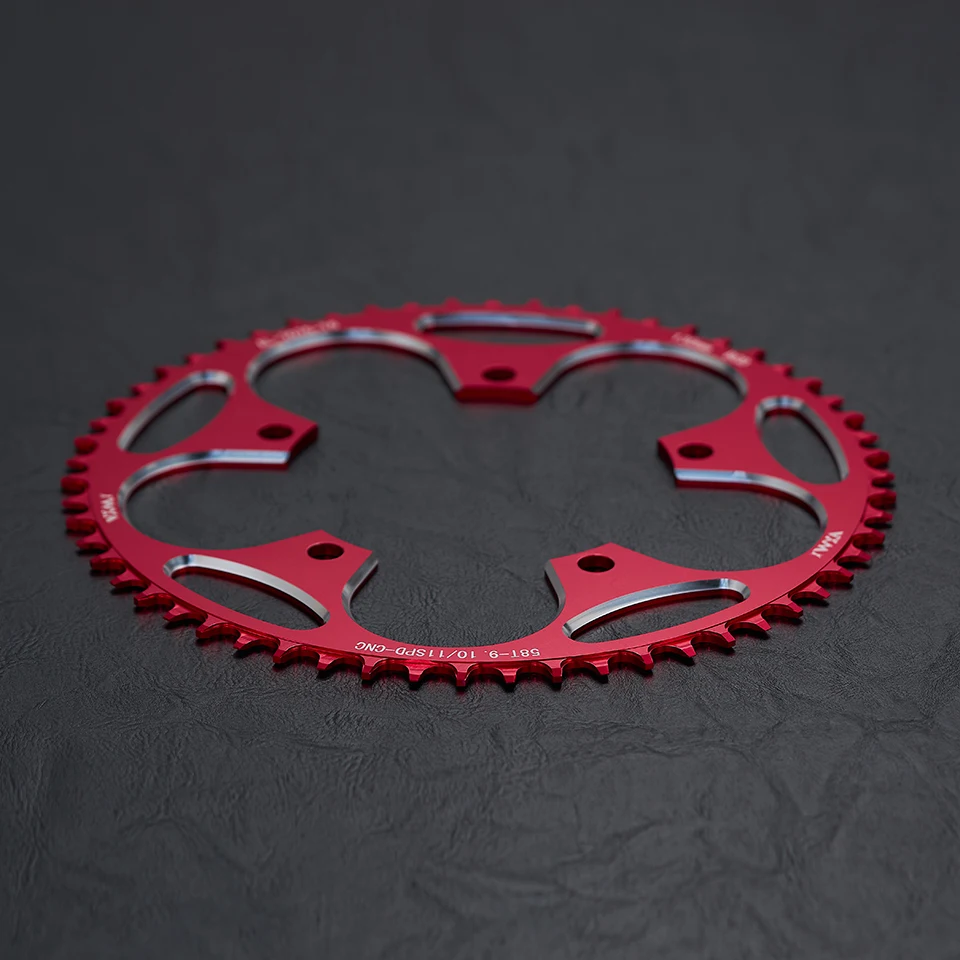 VXM Super Strong Road Bicycle Narrow Wide Sprocket 130BCD 38T-60T,Used for Shimano 5700 6700 Crank Set Ring Crown 130BCD Light