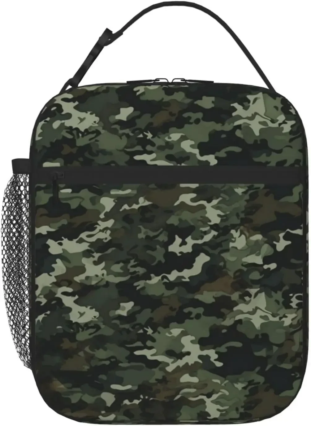 

Camouflage Print Insulated Lunch Bag Waterproof Lunch Tote Reusable Durable Lunch Cooler Bag For Work Office Picnic Travel