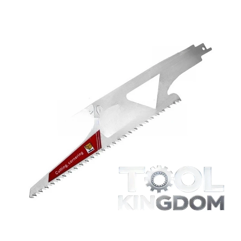 

2 heavy-duty reciprocating saw blades, stainless steel, anti clogging teeth, very suitable for woodworking wood and thin strips