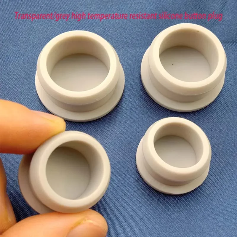 

2.5mm to 60.6mm Silicone Rubber Snap-on Hole Plug Blanking End Caps Seal Stopper Black/Gray/Clear/White