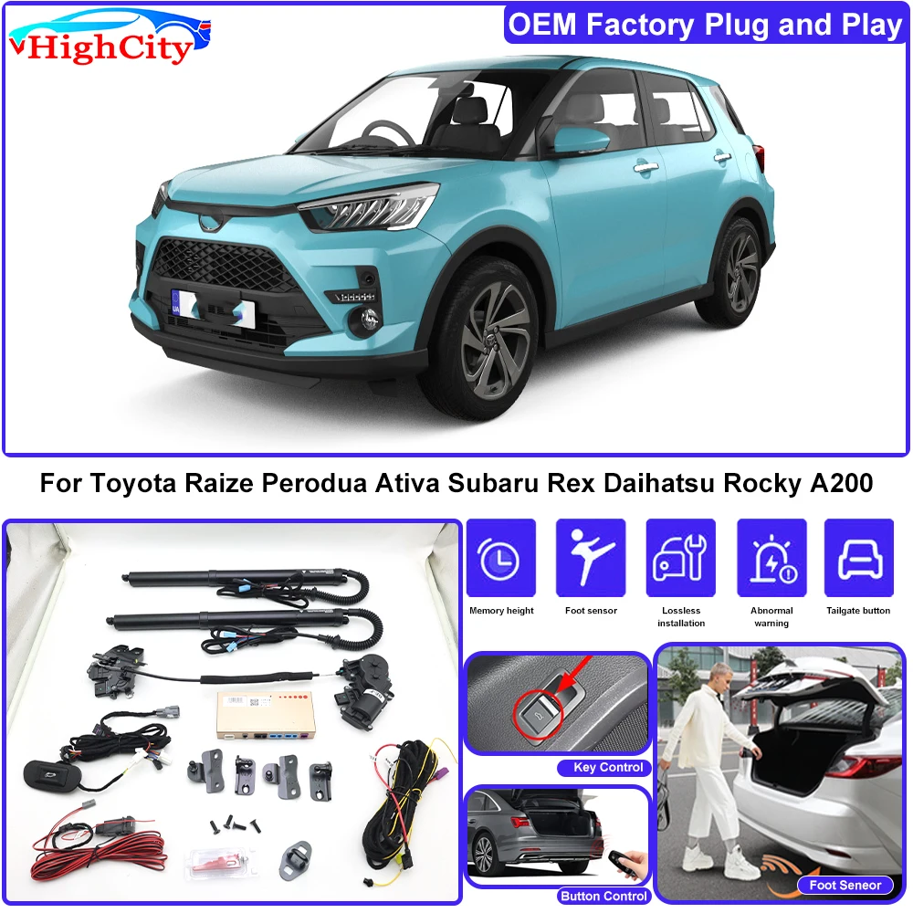 for Toyota Raize Perodua Ativa Subaru Rex Daihatsu Rocky OEM Lifting Kit Trunk Electric Tail Gate Lift Powered Tailgate Liftgate