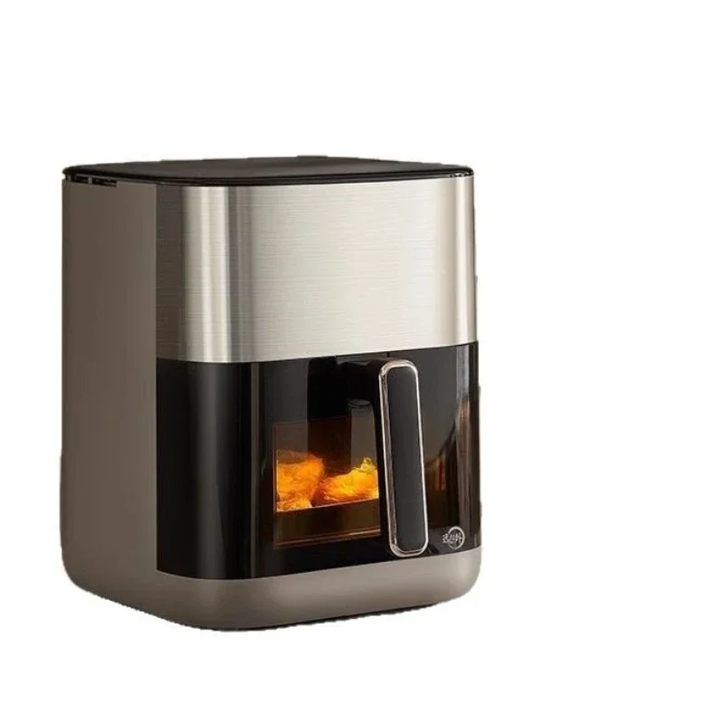 Household Dual Heat Source Air Fryer Far Infrared Visual Glass Multifunctional Intelligent