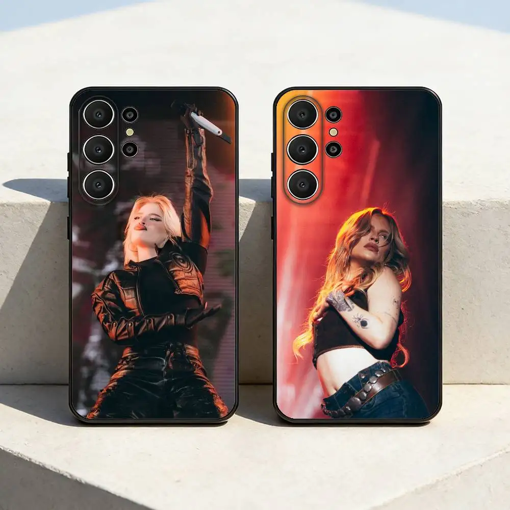 

L-Luisa Sonza B-BRUTAL P-PARAiSO Phone Case For Samsung S26,S25,24,23,22,30,21,10,9,Ultra,Plus,Lite,FE Soft Black Case