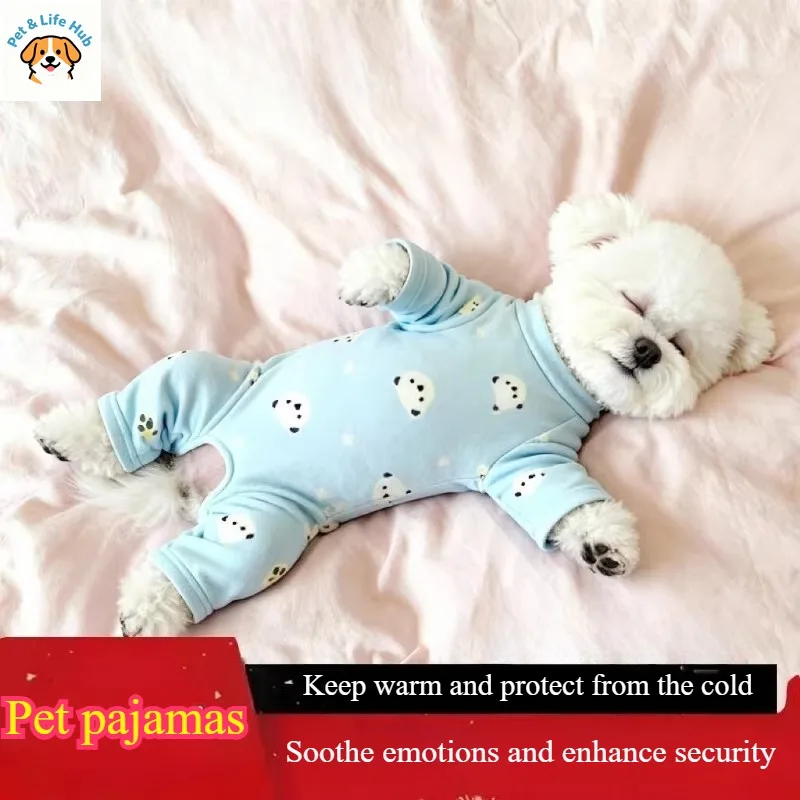 

Одежда для животных Momolo - зимнее и осеннее пуховое платье, четырехлапый комбинезон, цельный теплый наряд для собак, домашняя одежда для питомцев, пижама