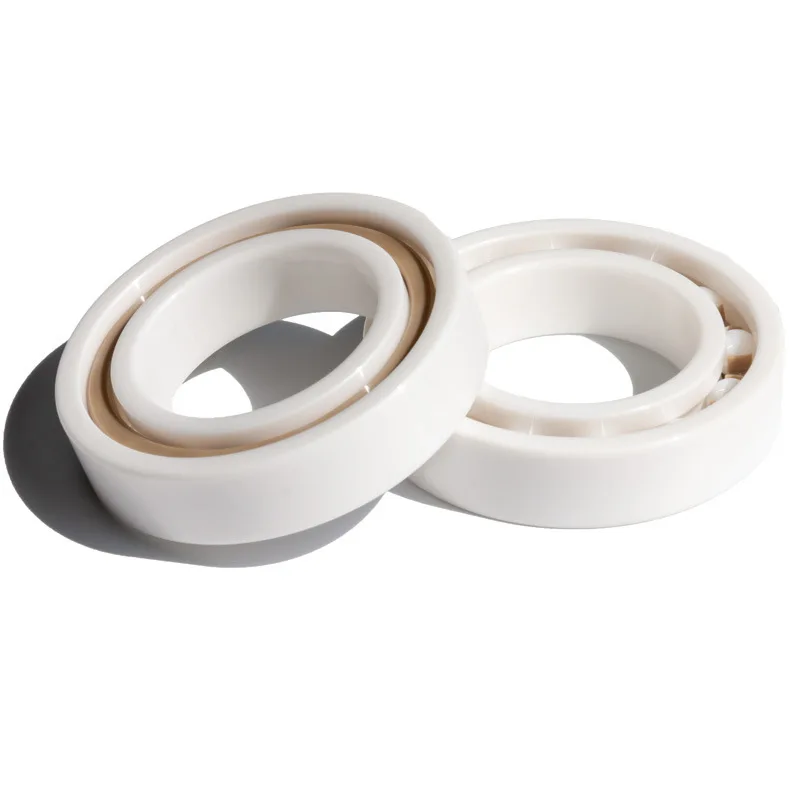1pcs 608 6000 6001 6002 6003 6004 6005 6006 6007 6008 6009 6010 Zirconia With CageDouble Sided Sealed Full Ball Ceramic Bearing - Image 3