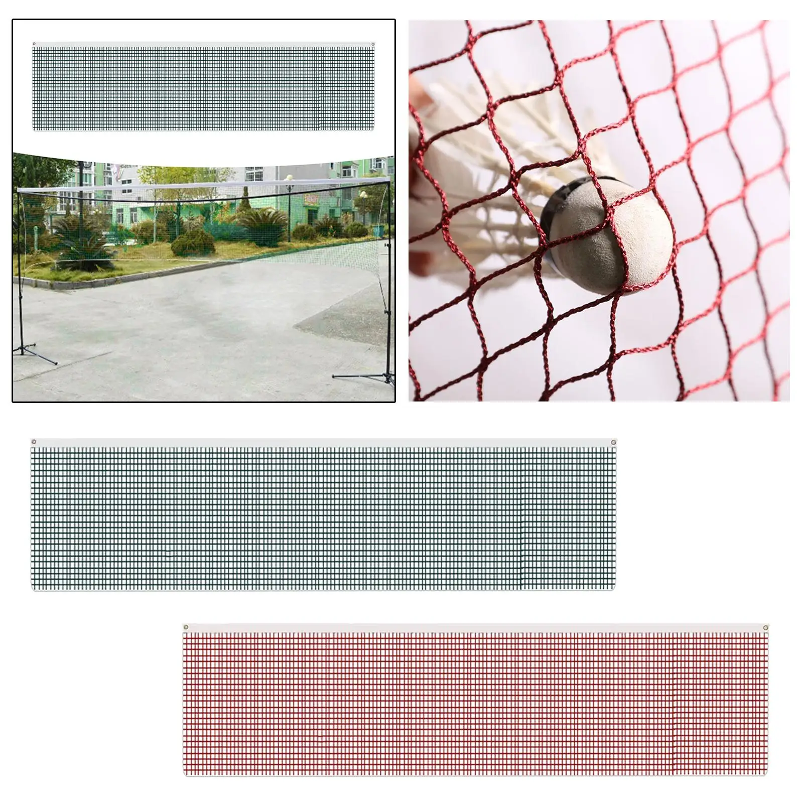 

Badminton Net 610cmx76cm Mesh Net for Outdoor Sport Pickleball Courtyard