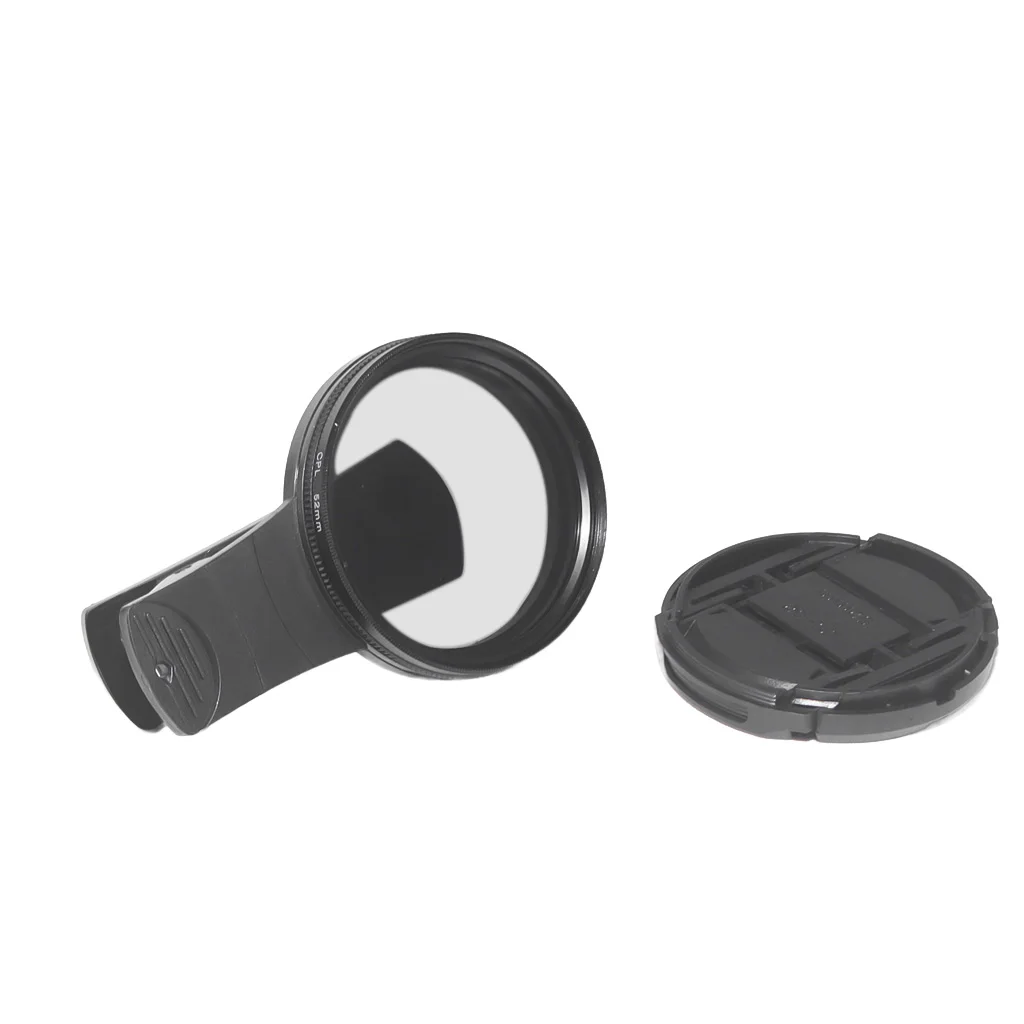 300 stuks telefoonclip circulaire polarisator 52 mm CPL filterlensset