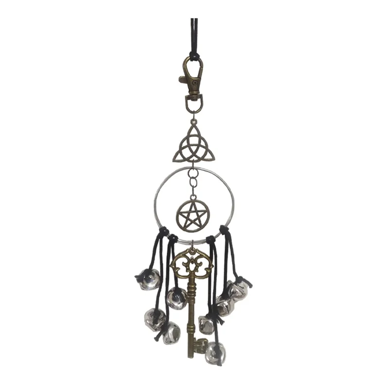 ABJS Rattan Wind Chimes Pray Crystal Wind Chimes Witch Protect Door Handle Pendants Family Room Decoration