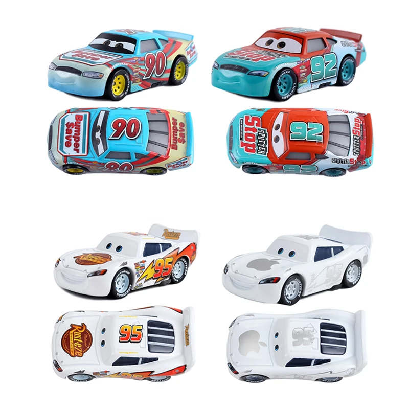 Disney Pixar Cars 3 No. 95 White Apple Lightning McQueen Mater miss Mother Diecast Vehicle Metal Alloy Boy Toys Christmas Gifts