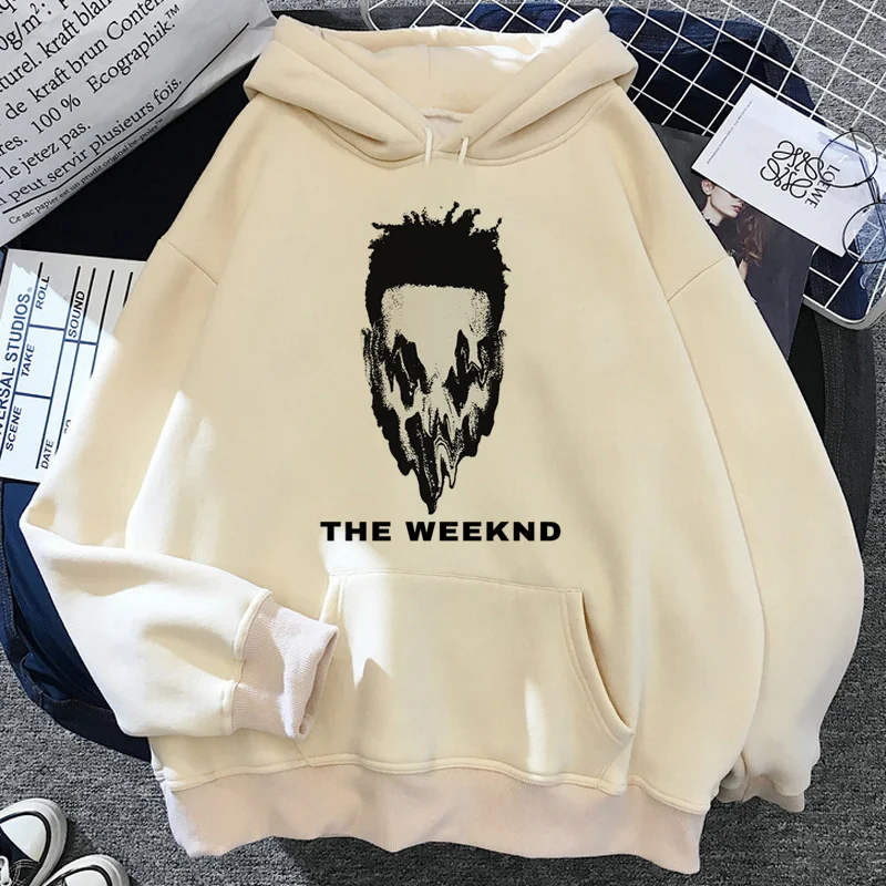 the Weeknd hoodies women vintage 2023 japanese Fleece hoddies female japanese pulls